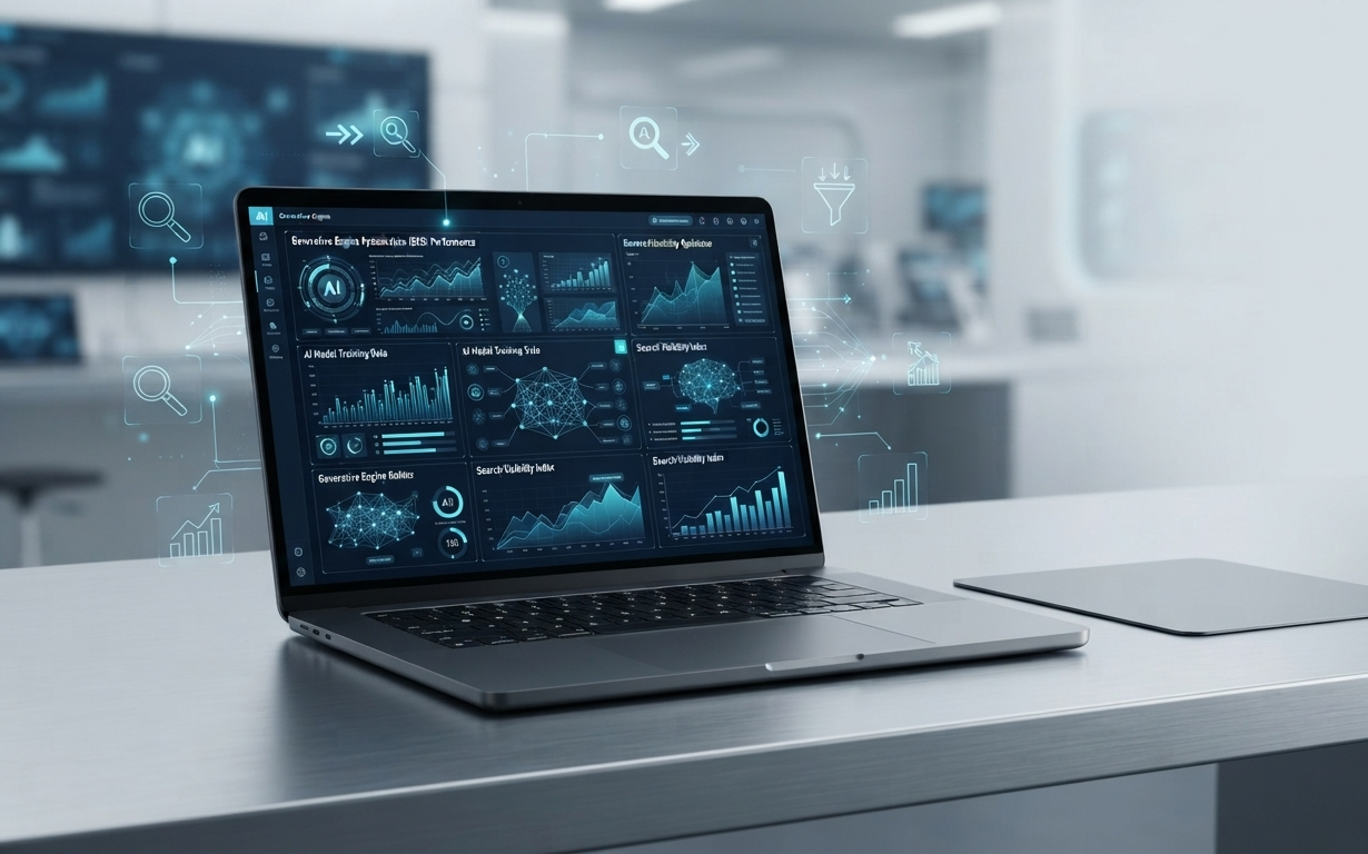 AI-powered digital marketing and Generative Engine Optimization concept