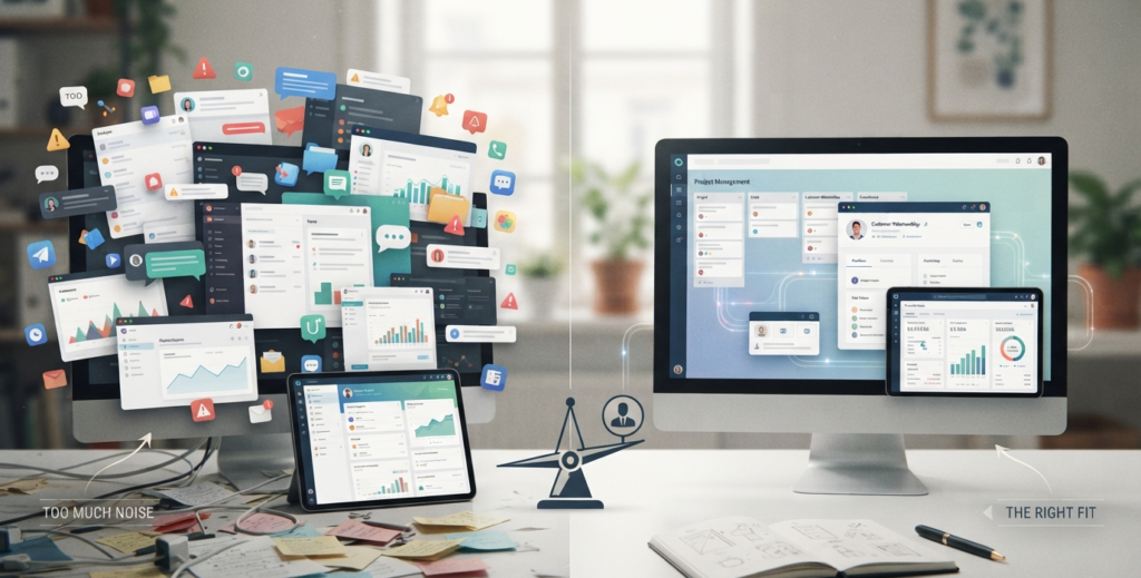 Small business choosing the right digital tools for its needs